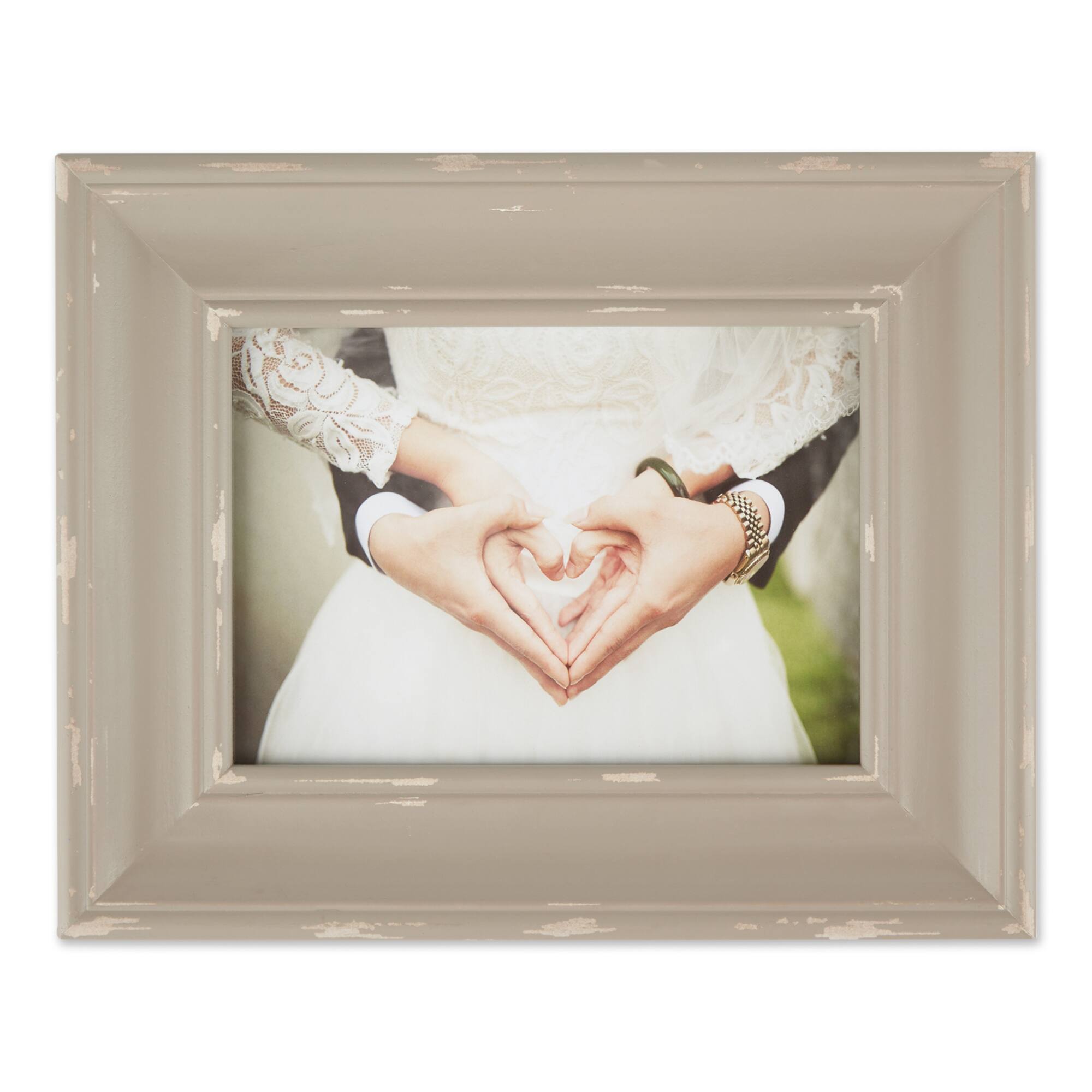 DII® Antique Stone Distressed 5" x 7" Farmhouse Picture Frame